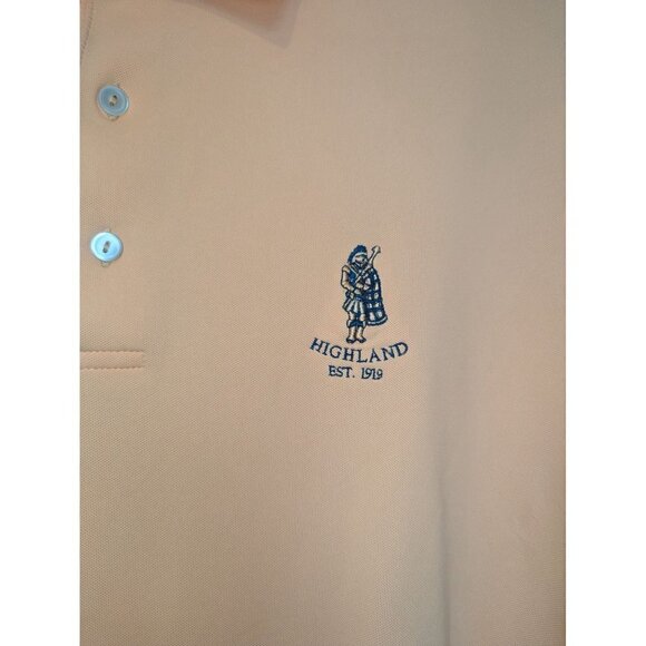 Peter Millar Summer Comfort Men's Highland Orange Golf Polo Shirt Large - Picture 2 of 6